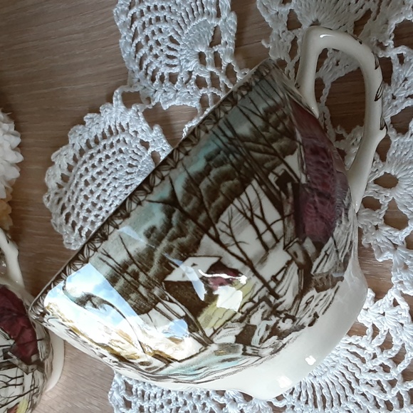 Johnson Brothers England The Friendly Village Teacups 6 oz The Ice House (2) - Picture 11 of 15